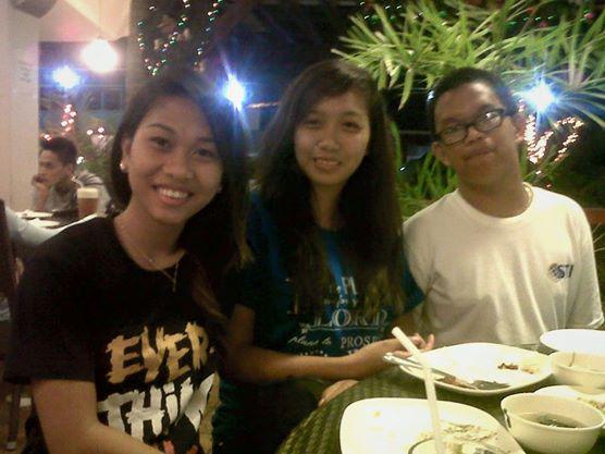 im the one in the center. to my right is my cousin. the boy on my left is a family relative.