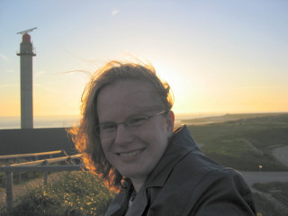My GF at the beach (walking through the dunes)